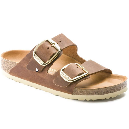 SANDALES - BIRKENSTOCK - CUIR HUILÉ COGNAC - 1011072 (#168)