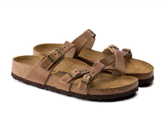 BIRKENSTOCK – SANDALE – FRANCA – OIL LEATHER – 1015930 (#121) – TOBBACO
