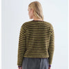 Cardigan rayé vert et marron COMPANIA FANTASTICA 63C/10238