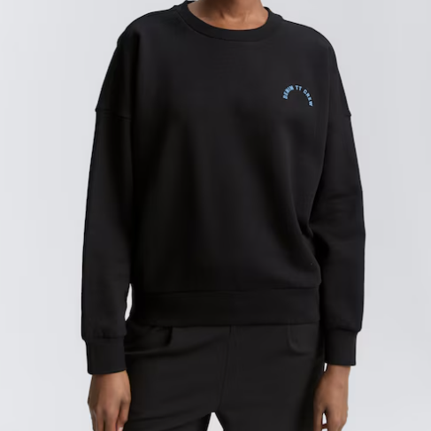 Crewneck Femme Noir Tom Tailor 1045508-14482