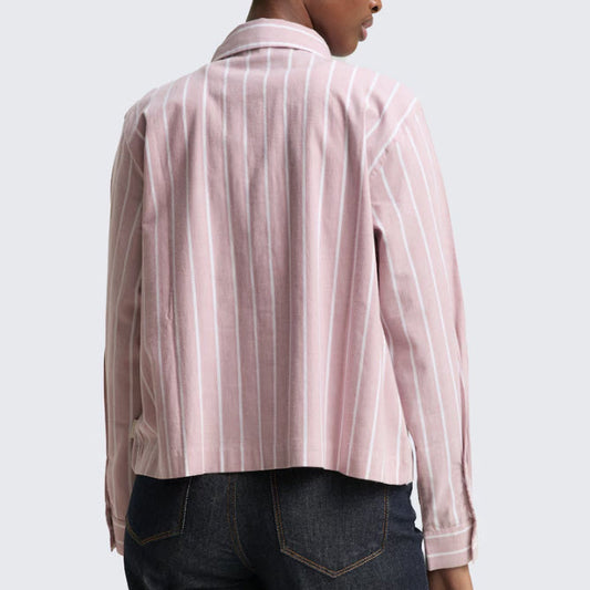 CHEMISE COUPE BOXY - TOM TAILOR - L1047609-38419 - RAYÉ ROSE