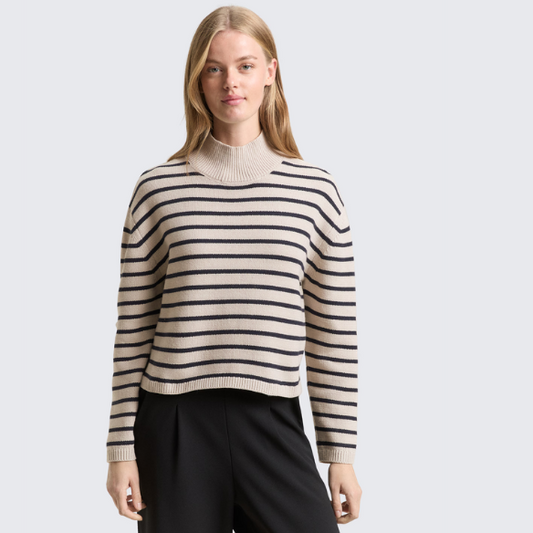 Chandail Rayée Femme Tom Tailor 1049095