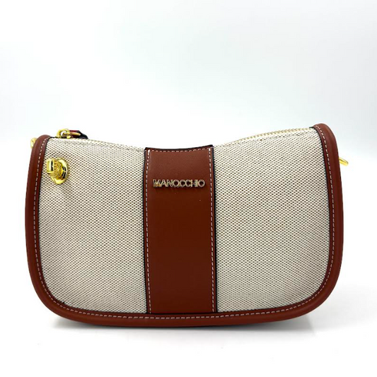 Sacs à Mains Blanc Tan Manocchio 1059