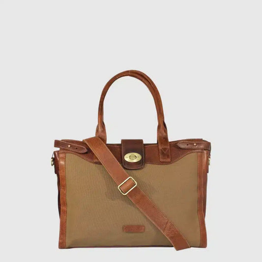 Porte-document canevas et cuir HUNT HU5887-2389