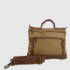 Sac à bandoulière en canevas et cuir HUNT HU5889-2389