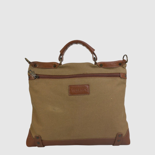 Sac à bandoulière en canevas et cuir HUNT HU5889-2389