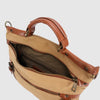 Sac à bandoulière en canevas et cuir HUNT HU5889-2389