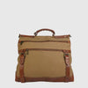 Grand sac à bandoulière en canevas et cuir HUNT HU5889-2389L