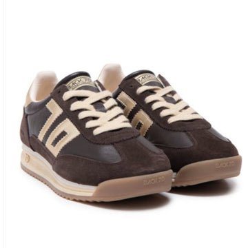 Soulier femme BACK70 Jogger Spongy Brun / Gold #15