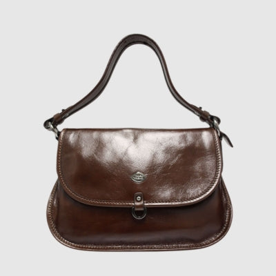 THE TREND - SAC A MAIN EN CUIR - FOGGIA - 1764895-151 BRUN FONCÉ