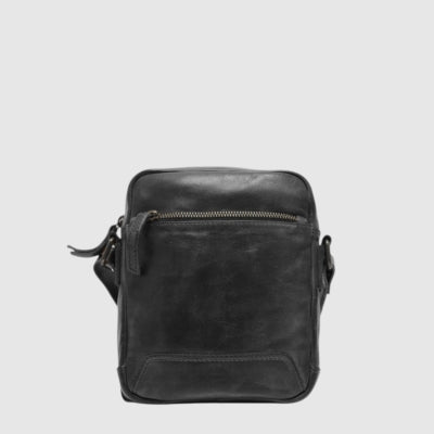 THE TREND – SAC A MAIN CUIR – CROSSBODY – 22372-80- NOIR