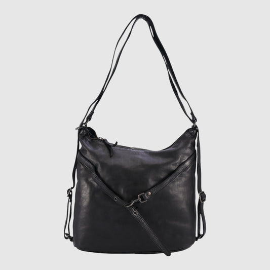TERENZI – Sac à main/sac à dos convertible en cuir vintage – The Trend - 22628