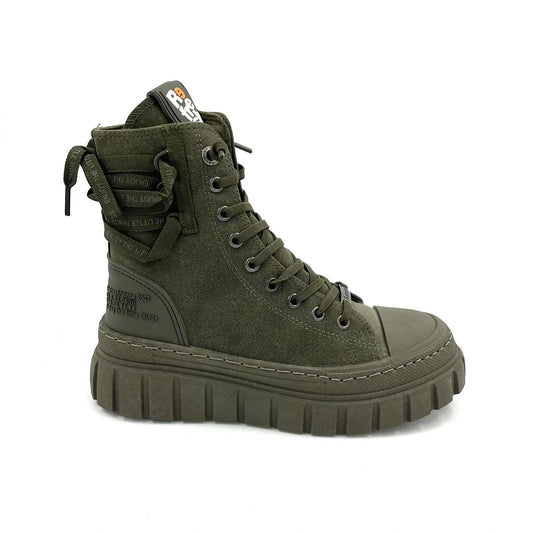 BOTTES SNEAKERS FEMME KAKI REFRESH REF-173077-97 (#63)