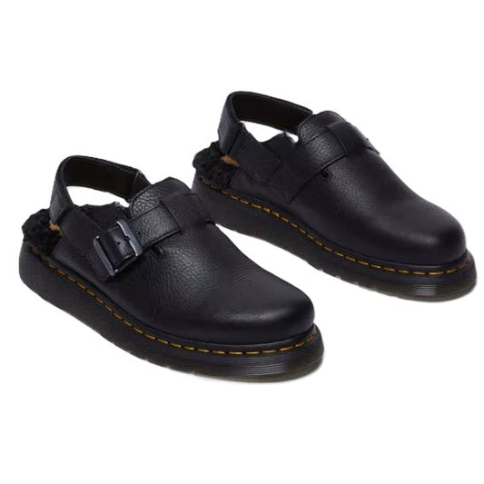 DR MARTENS – JORGE II MULE FAUX FUR – R31885001 (#185) – NOIR