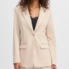 Veston Long Femme Beige Ichi IHKATE 20121368
