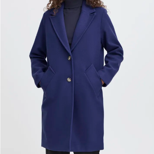 Manteau Femme Bleu Ichi Ihjannet 20123145