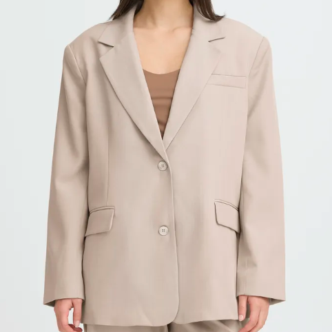 Veston Surdimensionnée  Femme Noir Ichi IHFAVA 20125677