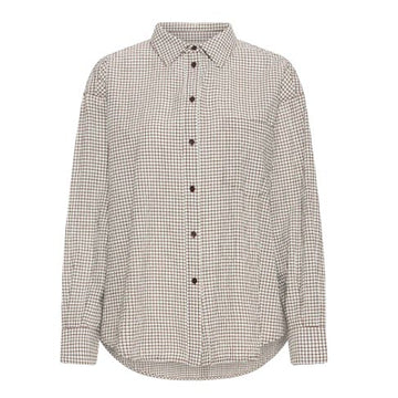 Chemise Manche Longue 20126235 Brun / Beige / Bleu Pale