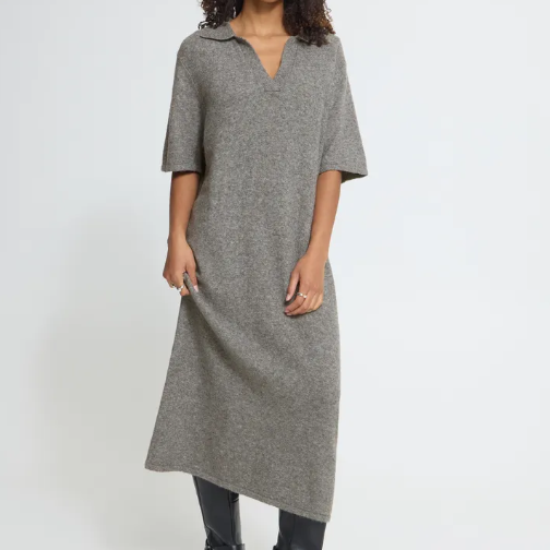 Robe Femme Grise Ichi Ihdasila 20126265