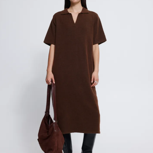Robe Femme Brun Ichi 20126265