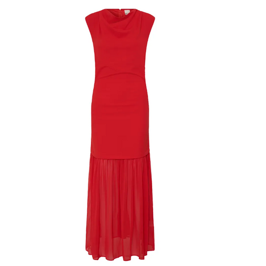 Robe Femme Rouge Ichi Ihkatine 20126344
