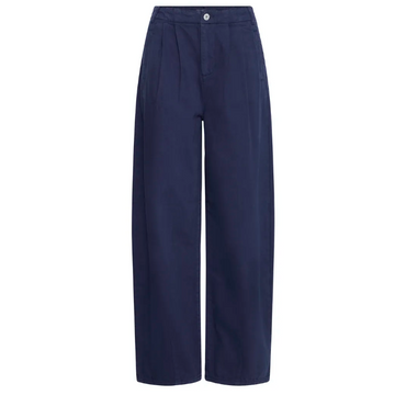 Pantalon en coton bleu ICHI 20126491