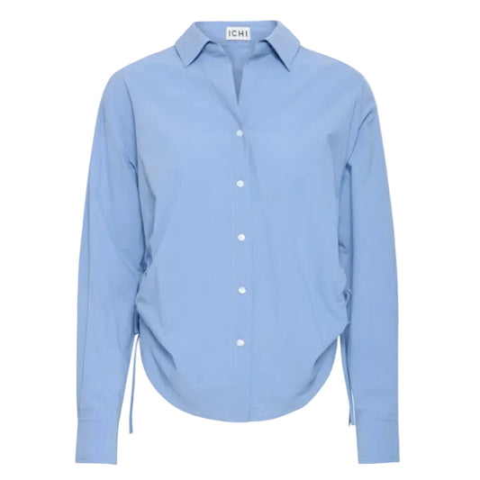 Chemise ICHI 20126499-164021 bleu pale