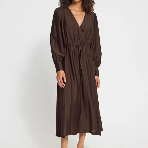 Robe Femme Brun Ichi Iheydis 20126586