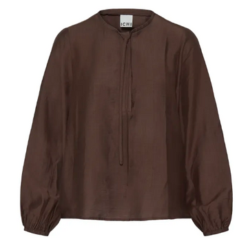 Blouse M Longue ICHI 20126587 Brun