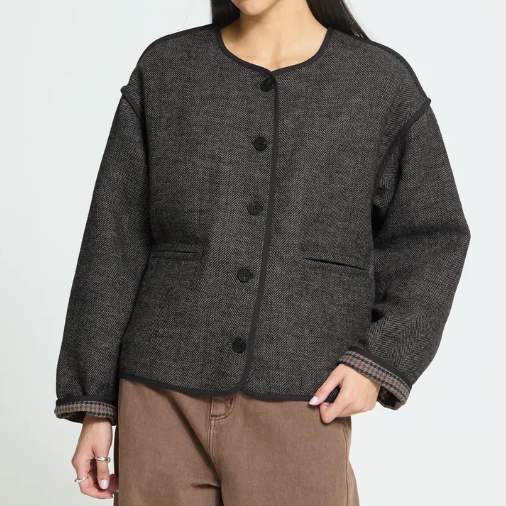 Manteau Femme Charcoal Ichi Ihfrava 20126701