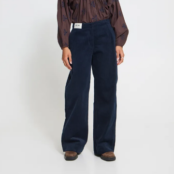 Pantalon corduroy bleu ICHI 20126745