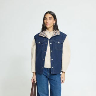 Veste sans manche en Jeans ICHI 20126761