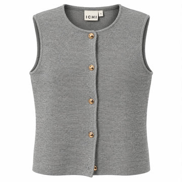 Veste sans manche ICHI 20126912-144201 Gris