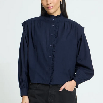 Blouse M Longue marine ICHI 20127265