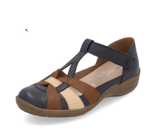 DISPONIBLE EN LIGNE SEULEMENT - REMONTE – SANDALE - R7601-14 (#72) – NAVY