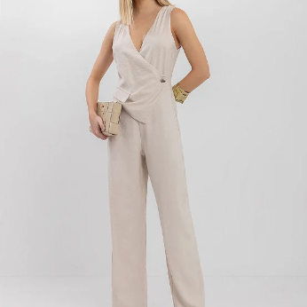 DISPONIBLE EN LIGNE SEULEMENT - LEZ A LEZ – JUMPSUIT – 7253E-015132 – BEIGE