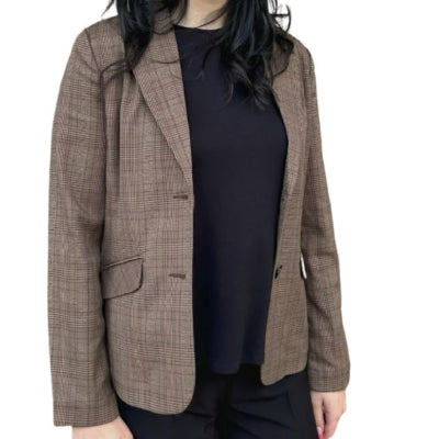 DISPONIBLE EN LIGNE SEULEMENT - BRANDTEX - VESTON CHECK - FEMME - 219235-1344