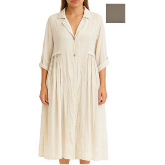 Robe Femme Taupe Eternelle 7-SS26149-9
