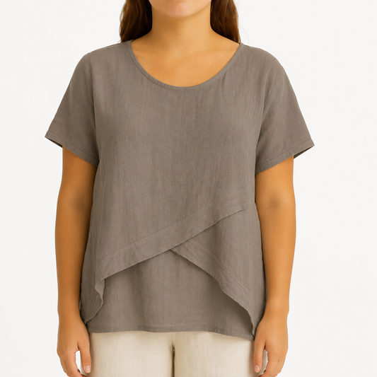 T-shirt Femme Taupe Eternelle 5-SS26227-4