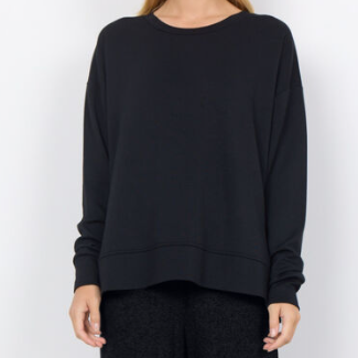 Crewneck Femme Noir Soya Concept 5S26426-9999