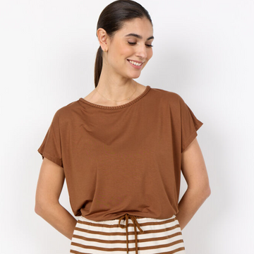 T-shirt Femme Brun Soya Concept 5su27581-8710