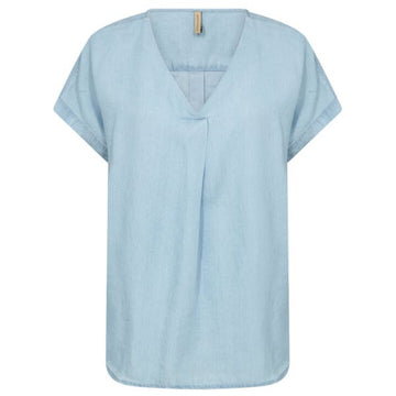 DISPONIBLE EN LIGNE SEULEMENT - SOYA CONCEPT - BLOUSE - LIV 55 - 4SU41151-2070 - BLEU PALE