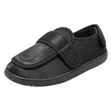 Pantoufle Physician L2 BKSP en satin noir pour femmes #4126