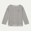T-shirt 100 % coton à rayures noires imprimées COMPANIA FANTASTICA 63C/42014