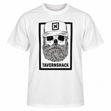 TAVERNSHACK - T-SHIRT BLANC LOGO ORIGINAL NOIR