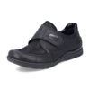 Soulier Velcro Femme Noir Cuir Rieker 48954-11 (#167)