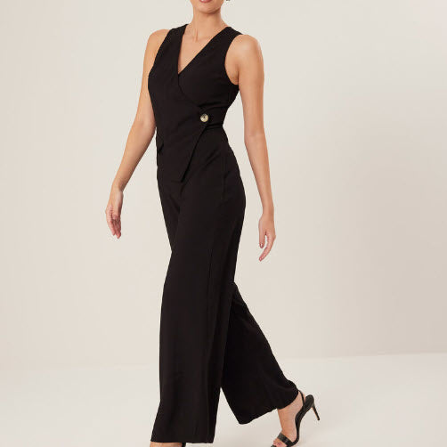 DISPONIBLE EN LIGNE SEULEMENT - LEZ A LEZ – JUMPSUIT – 7253E-000156 – NOIR