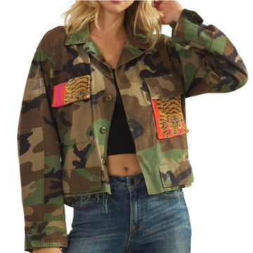 Veste Camouflage Imprimée Veveret Femme 72547-CAMO