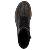 DISPONIBLE EN LIGNE SEULEMENT-Bottes femme noir à motifs léopard RIEKER - 72627-90 (#160)