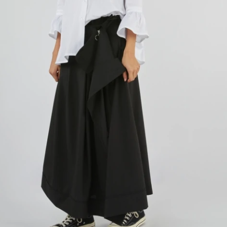 Pantalon Pareo Femme Noir Wendy Trendy 791389